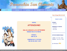 Tablet Screenshot of parrocchiasanclemente.eu